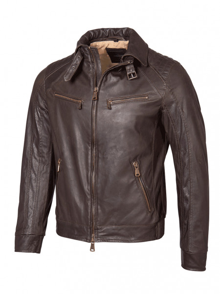 Mercedes-Benz Men's leather jacket, brown, leather, Heinz Bauer ...