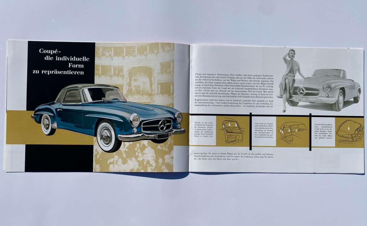 Reprint Sales Brochure Typ 190 SL | Mercedes-Benz Classic Store