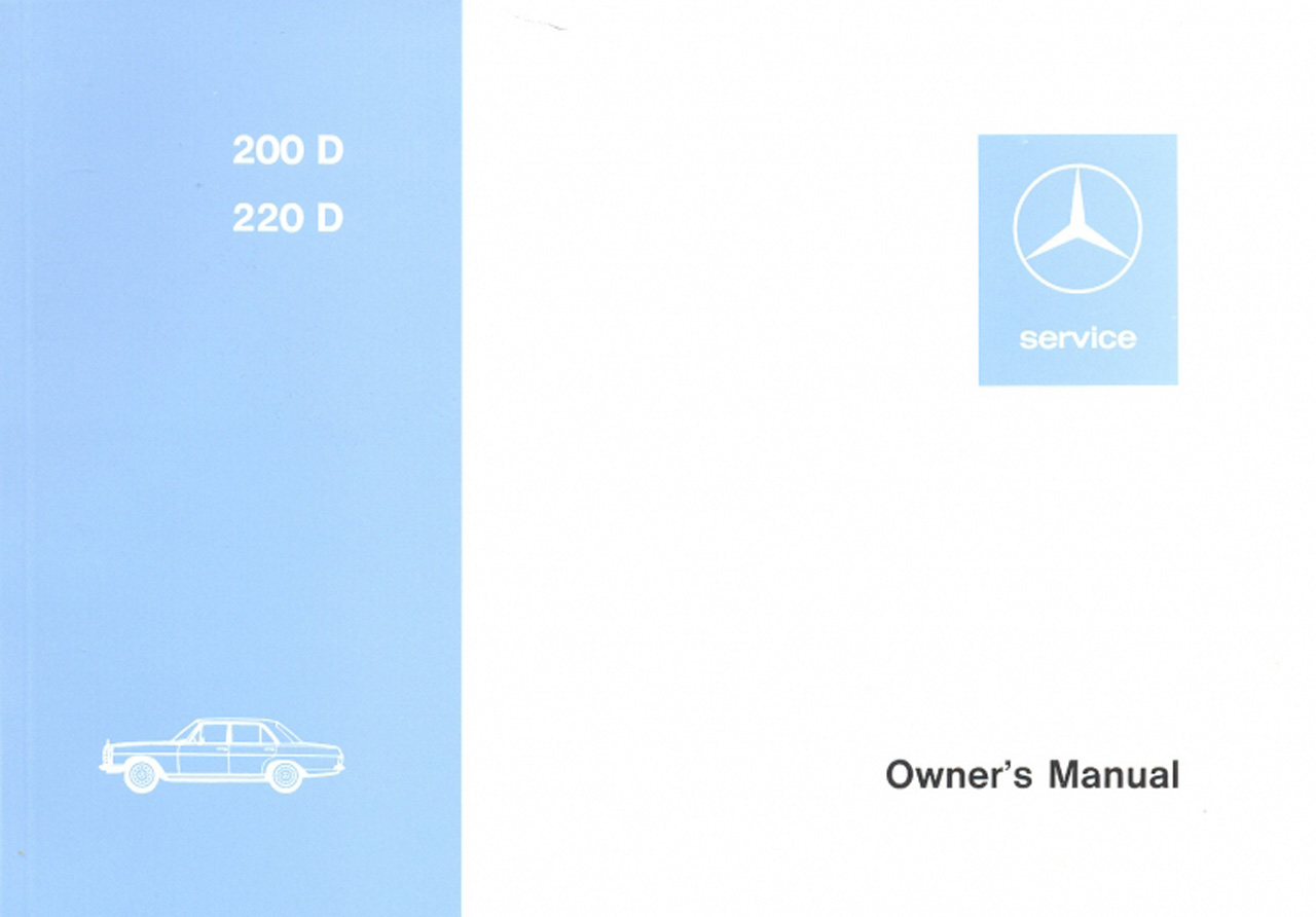 Owner's manual W 115, 200D - 220D (English) - 6510908102 | Mercedes ...