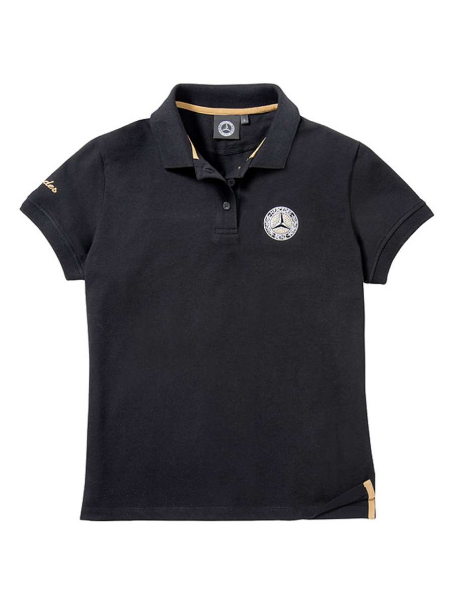 Poloshirt Damen Classic schwarz B66041512 Mercedes Benz Classic Store