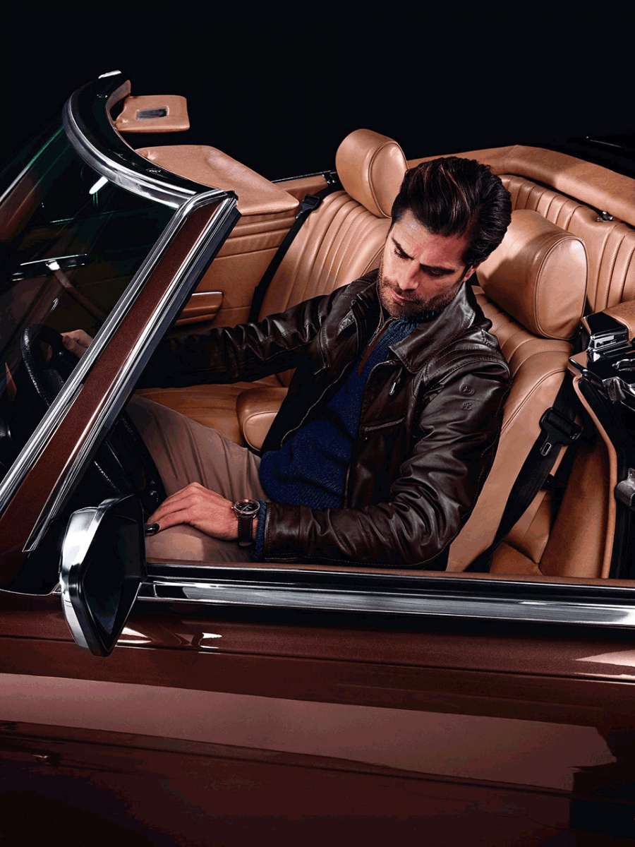 Mercedes leather jacket best sale