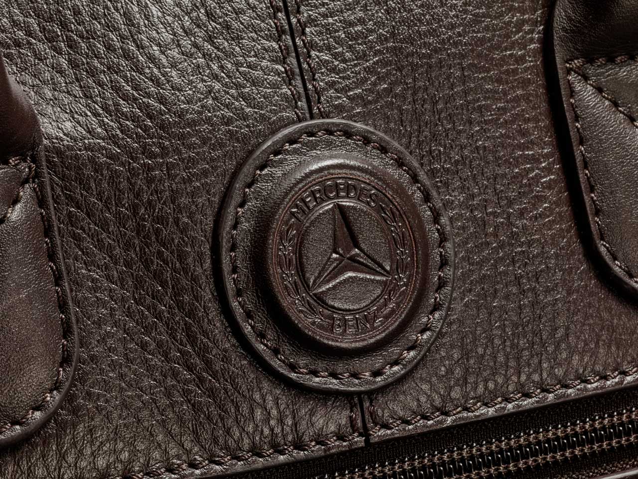 Mercedes Classic Backpack bag Dark brown Leather Mercedes-Benz