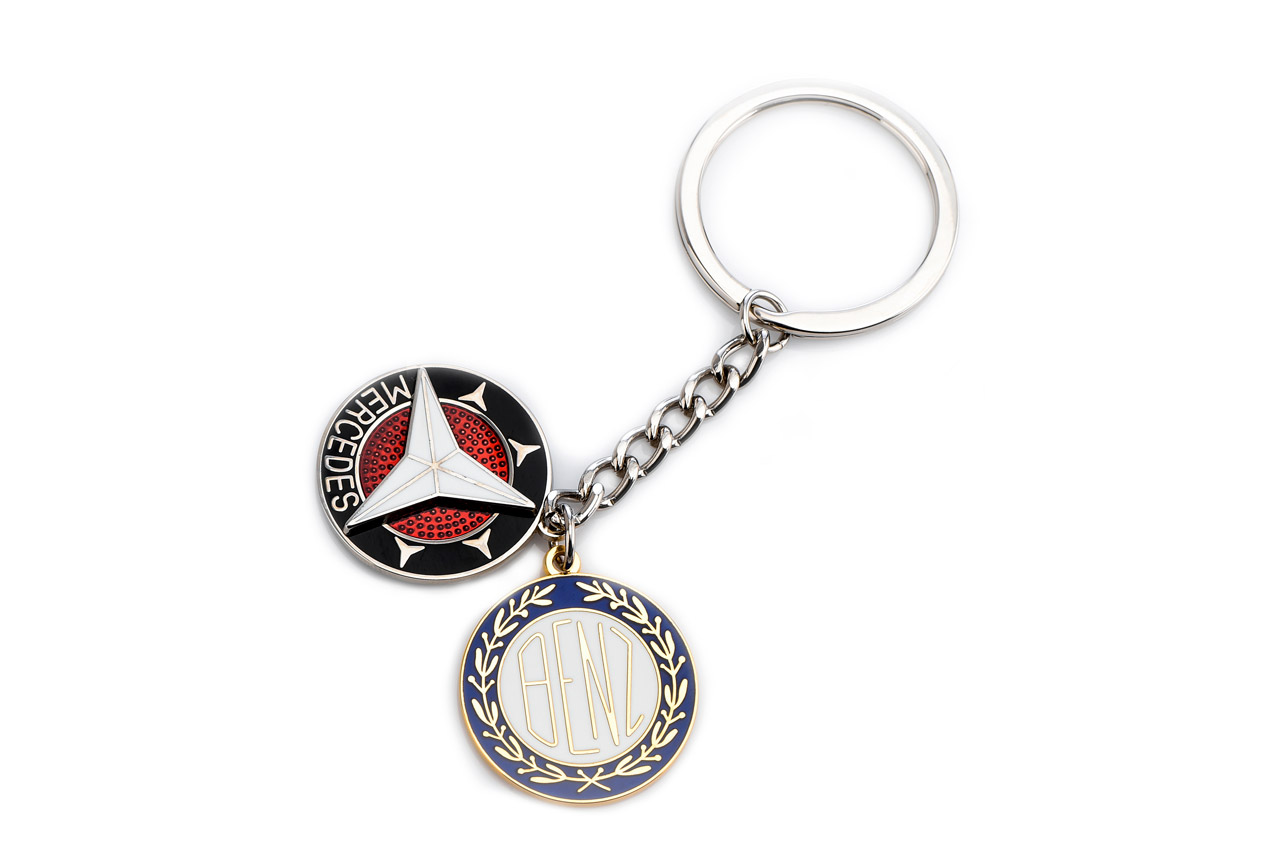 Mercedes-Benz Schlüsselanhänger Historischer Stern Doppel - B66057586